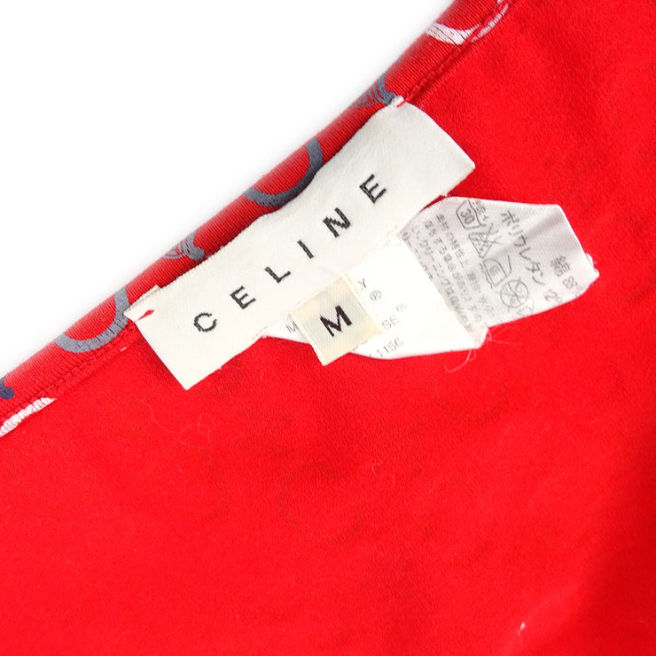 Celine C Macadam T-shirt Red #M