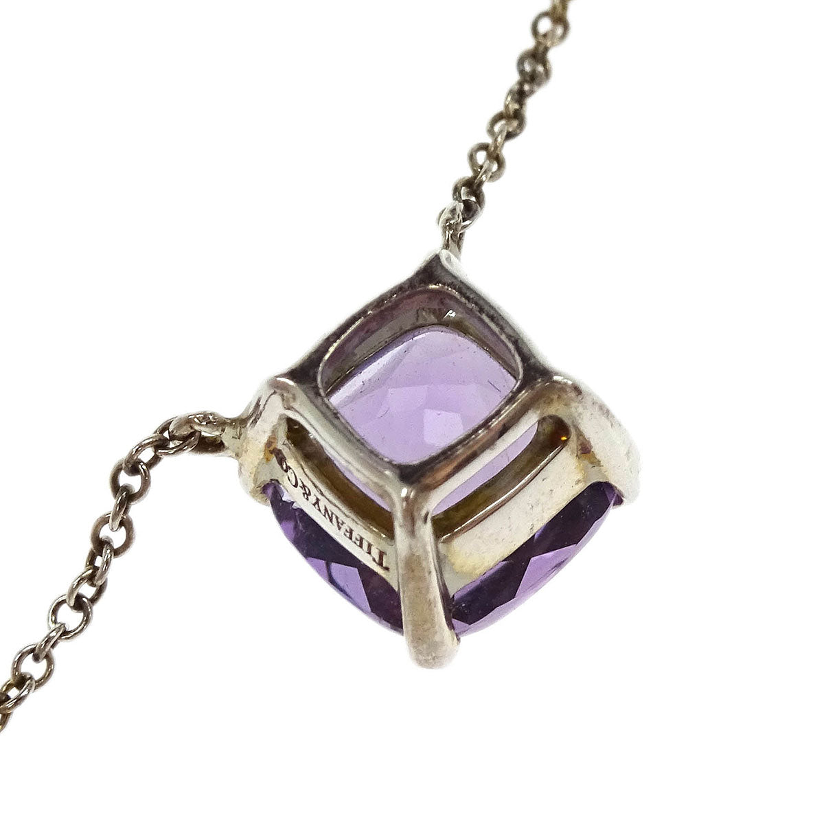 Tiffany & Co. Sparklers Pendant Necklace SV925 Amethyst Silver