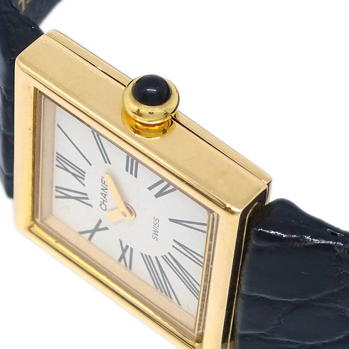 Chanel * Mademoiselle Watch 18KYG Alligator
