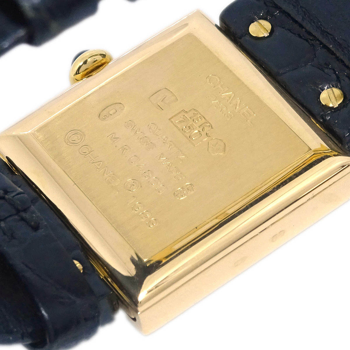 Chanel * Mademoiselle Watch 18KYG Alligator