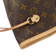Louis Vuitton 2008 Monogram Neverfull MM Shoulder Tote Bag M40156