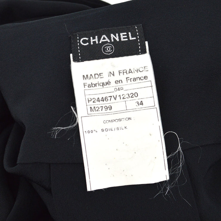 Chanel 2004 Fall CC embroidered slim-fit shirt #34