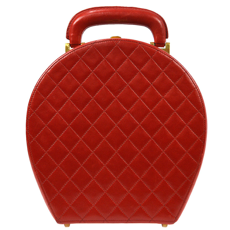 CHANEL 1986-1988 Red Lambskin Quilted Circled CC Flap Medium – AMORE  Vintage Tokyo