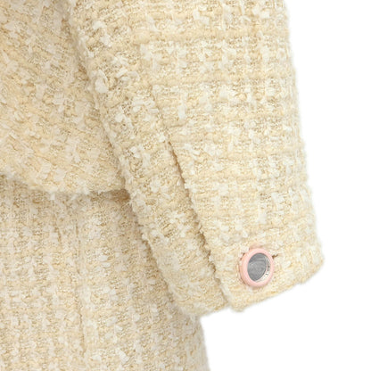 Chanel 1995 Setup Suit Jacket Skirt White #40