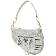Christian Dior 2000 John Galliano Small Newspaper Saddle Bag
