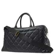 Chanel Black Caviar 2way Bowling Bag 50