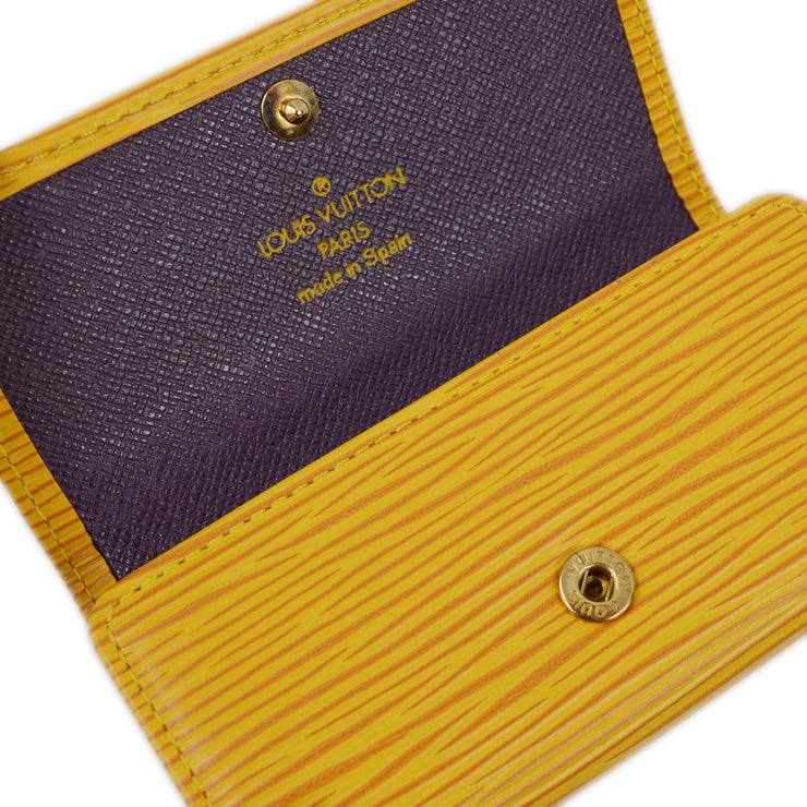 Louis Vuitton 1999 Yellow Epi Multicles 4 Key Case M63829 Small Good