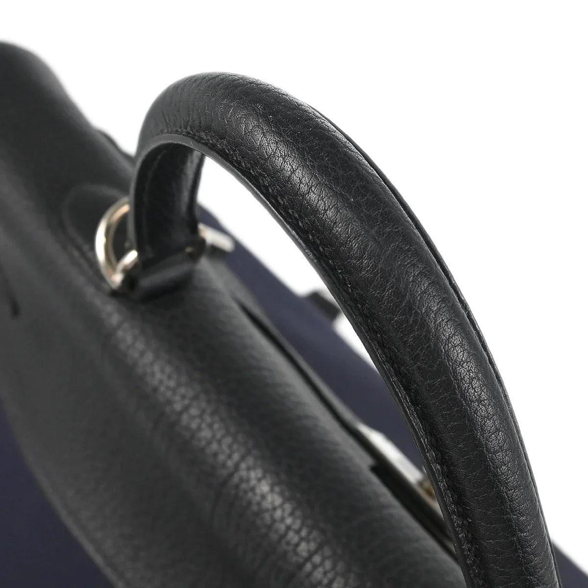 Hermes Toile Officier Taurillon Clemence Kelly 50 Retourne 2way Shoulder Handbag  2002