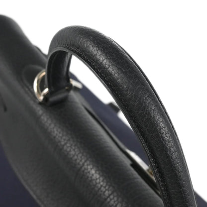 Hermes Toile Officier Taurillon Clemence Kelly 50 Retourne 2way Shoulder Handbag  2002