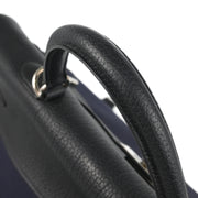 Hermes Toile Officier Taurillon Clemence Kelly 50 Retourne 2way Shoulder Handbag  2002