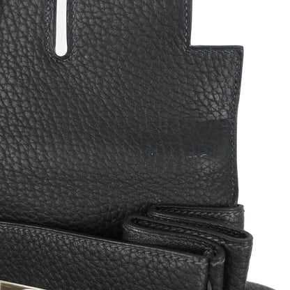 Hermes Toile Officier Taurillon Clemence Kelly 50 Retourne 2way Shoulder Handbag  2002