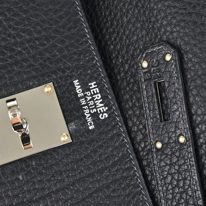 Hermes Toile Officier Taurillon Clemence Kelly 50 Retourne 2way Shoulder Handbag  2002