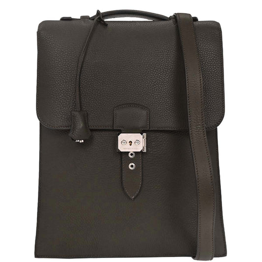 Hermes Taurillon Clemence Sac a Depeches DPLG Business Handbag
