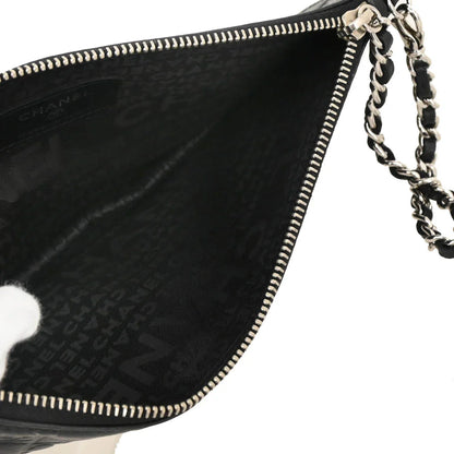 Chanel 2004-2005 Black Lambskin Icon Chain Handbag