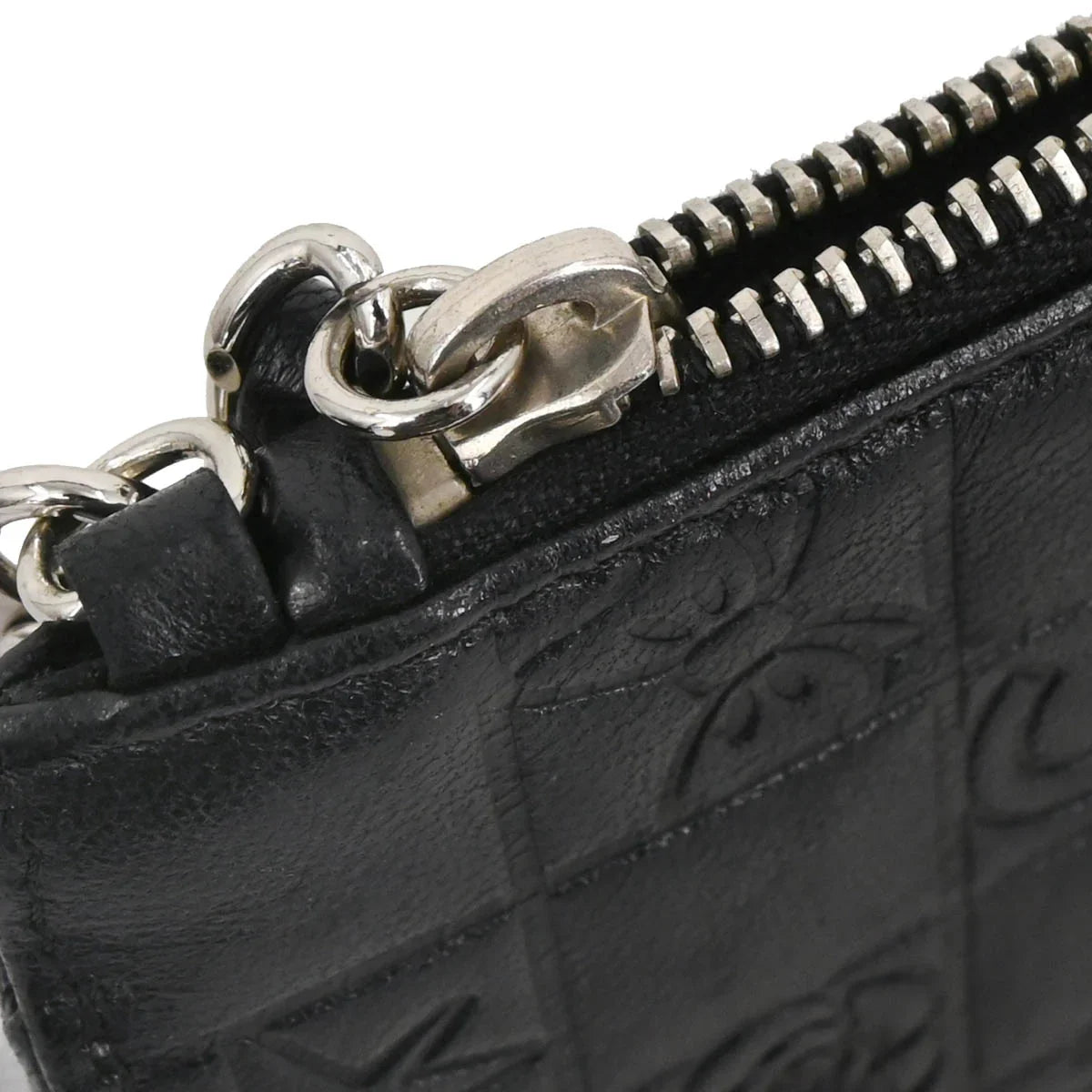 Chanel 2004-2005 Black Lambskin Icon Chain Handbag