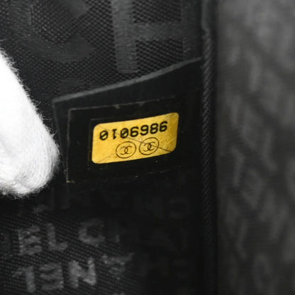 Chanel 2004-2005 Black Lambskin Icon Chain Handbag
