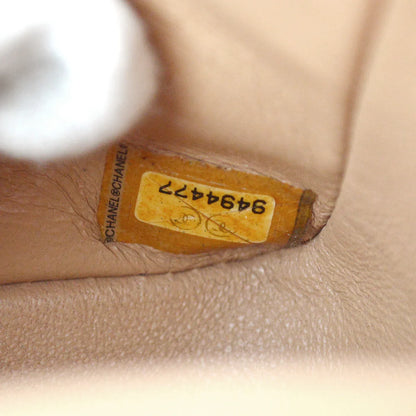 Chanel 2004-2005 Beige Caviar Medium Classic Double Flap Bag SHW