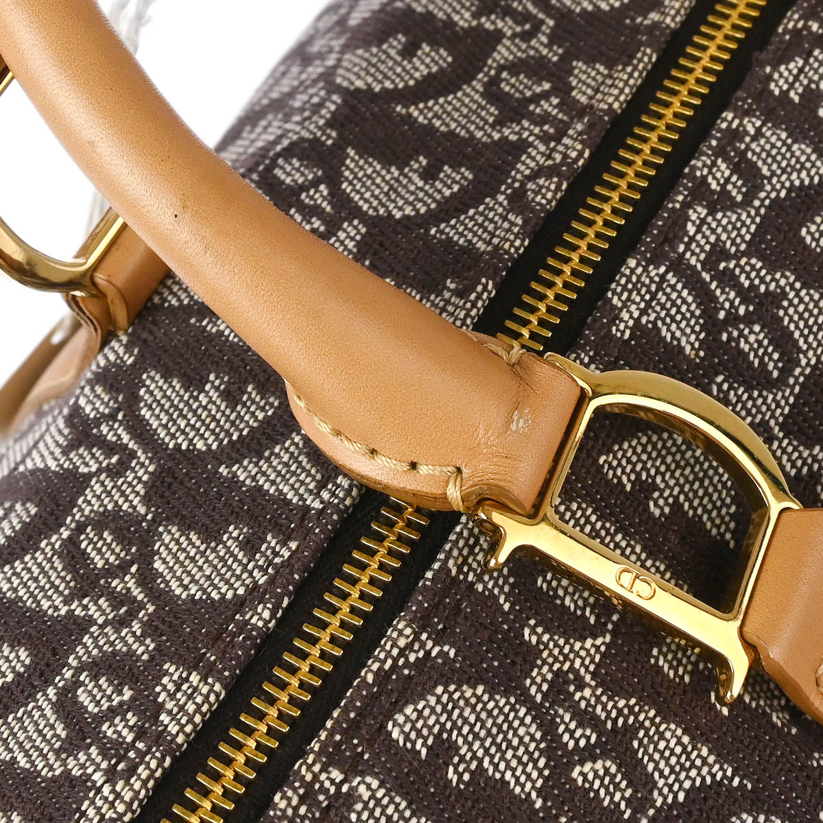 Christian Dior 2002 Brown Trotter Duffle Handbag