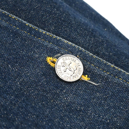 Chanel 1997 CC logo-buttons denim dress
