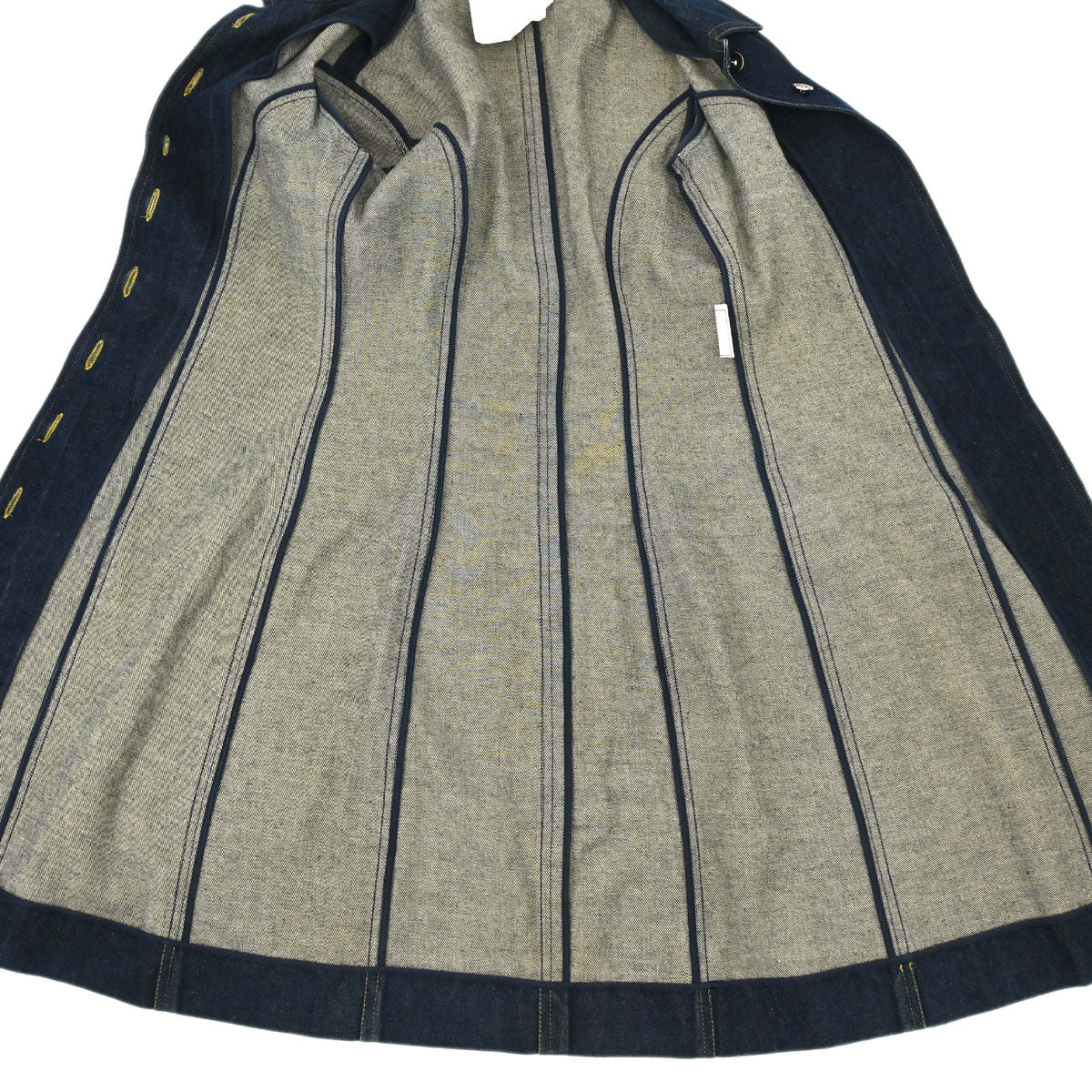 Chanel 1997 CC logo-buttons denim dress