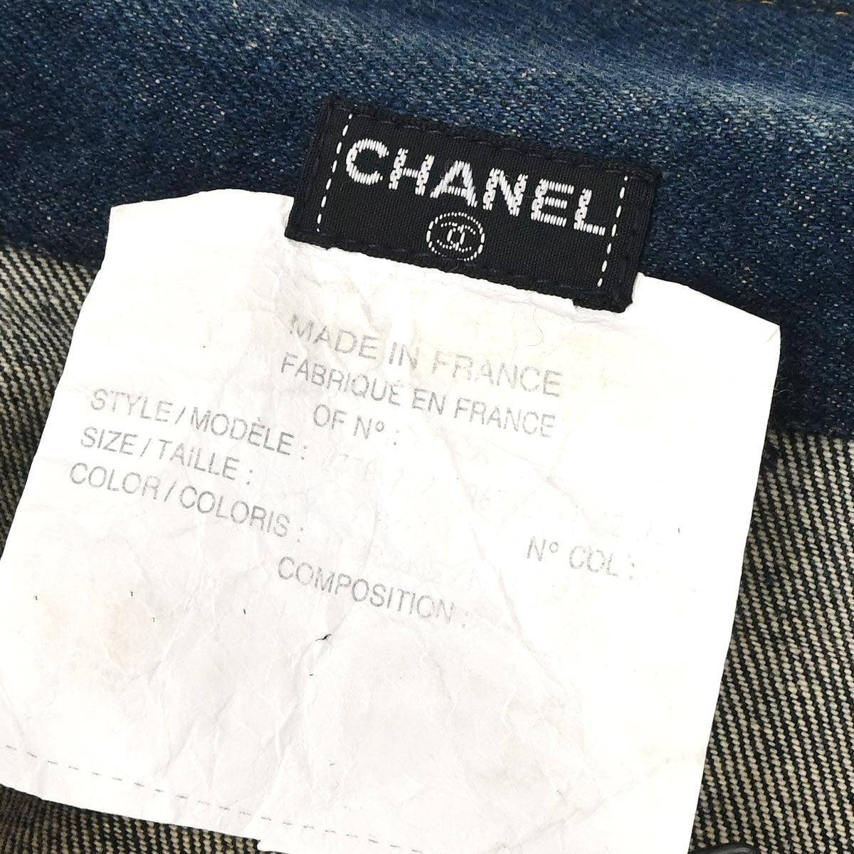 Chanel 1997 CC logo-buttons denim dress