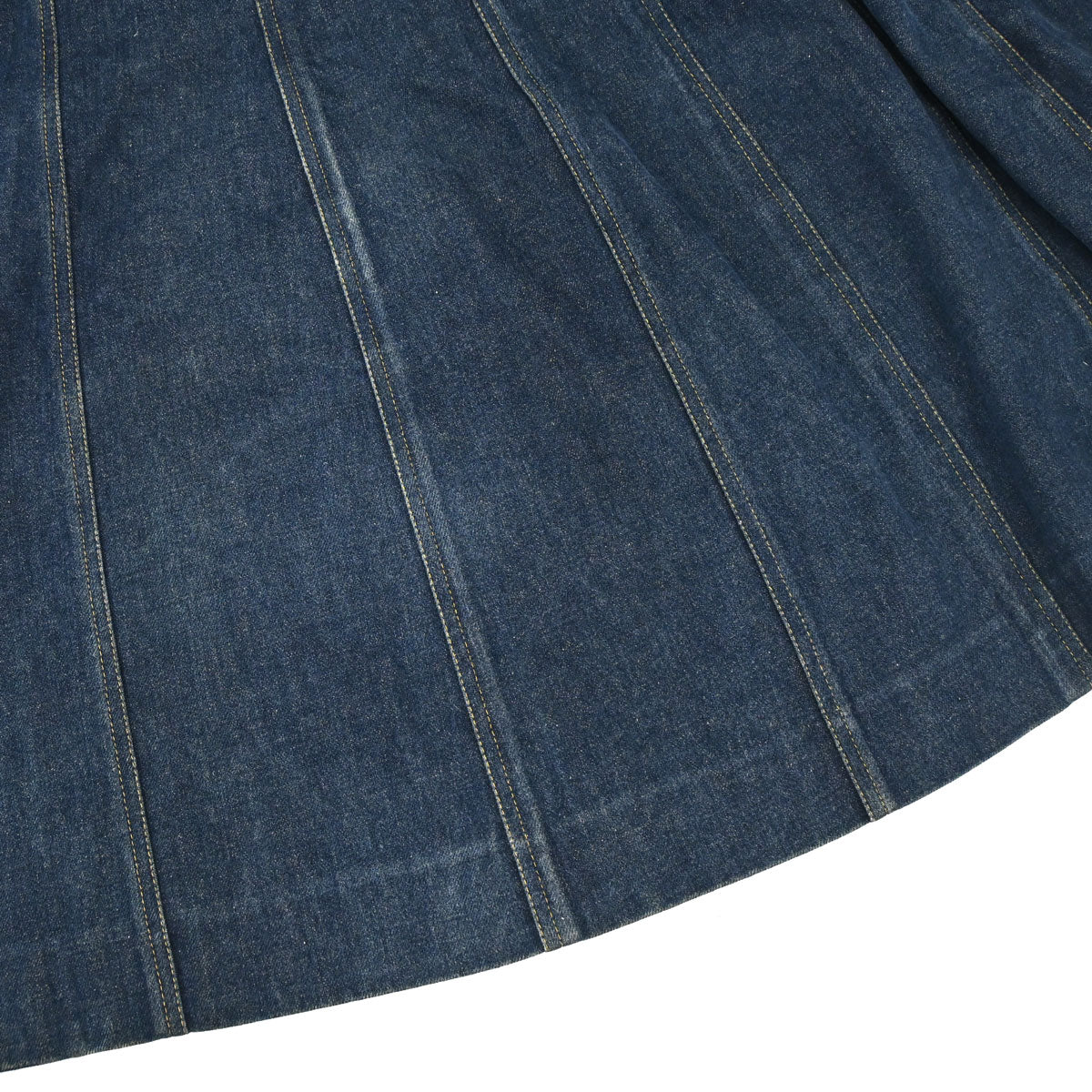 Chanel 1997 CC logo-buttons denim dress