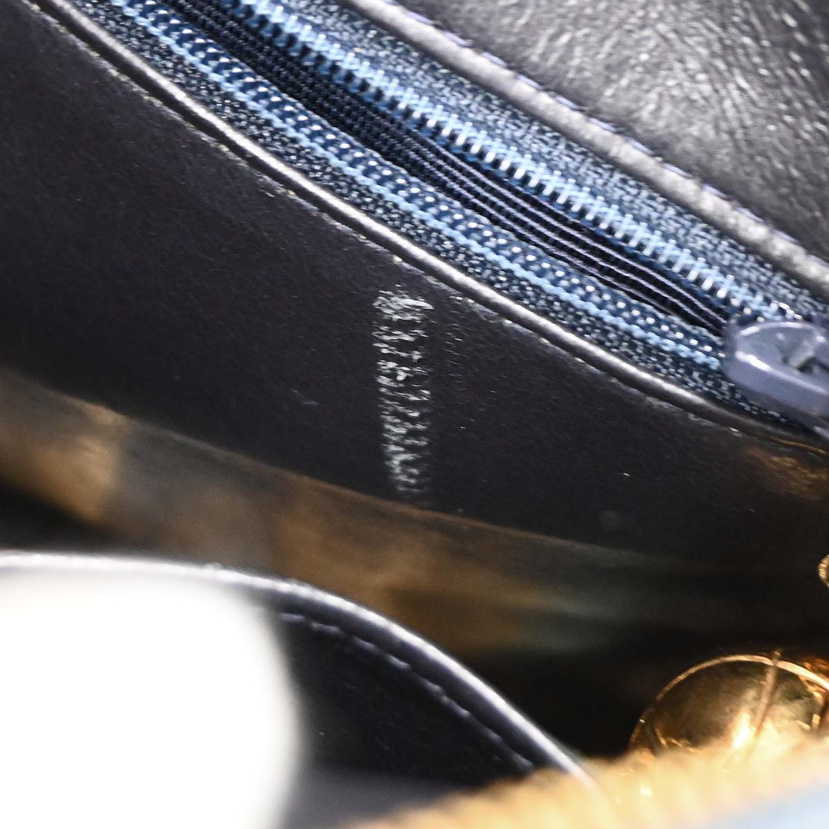 Chanel 1991-1994 Navy Caviar Camera Bag Small