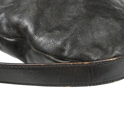 Yves Saint Laurent Dark Brown Leather Large Mombasa Handbag