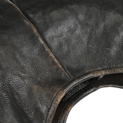 Yves Saint Laurent Dark Brown Leather Large Mombasa Handbag