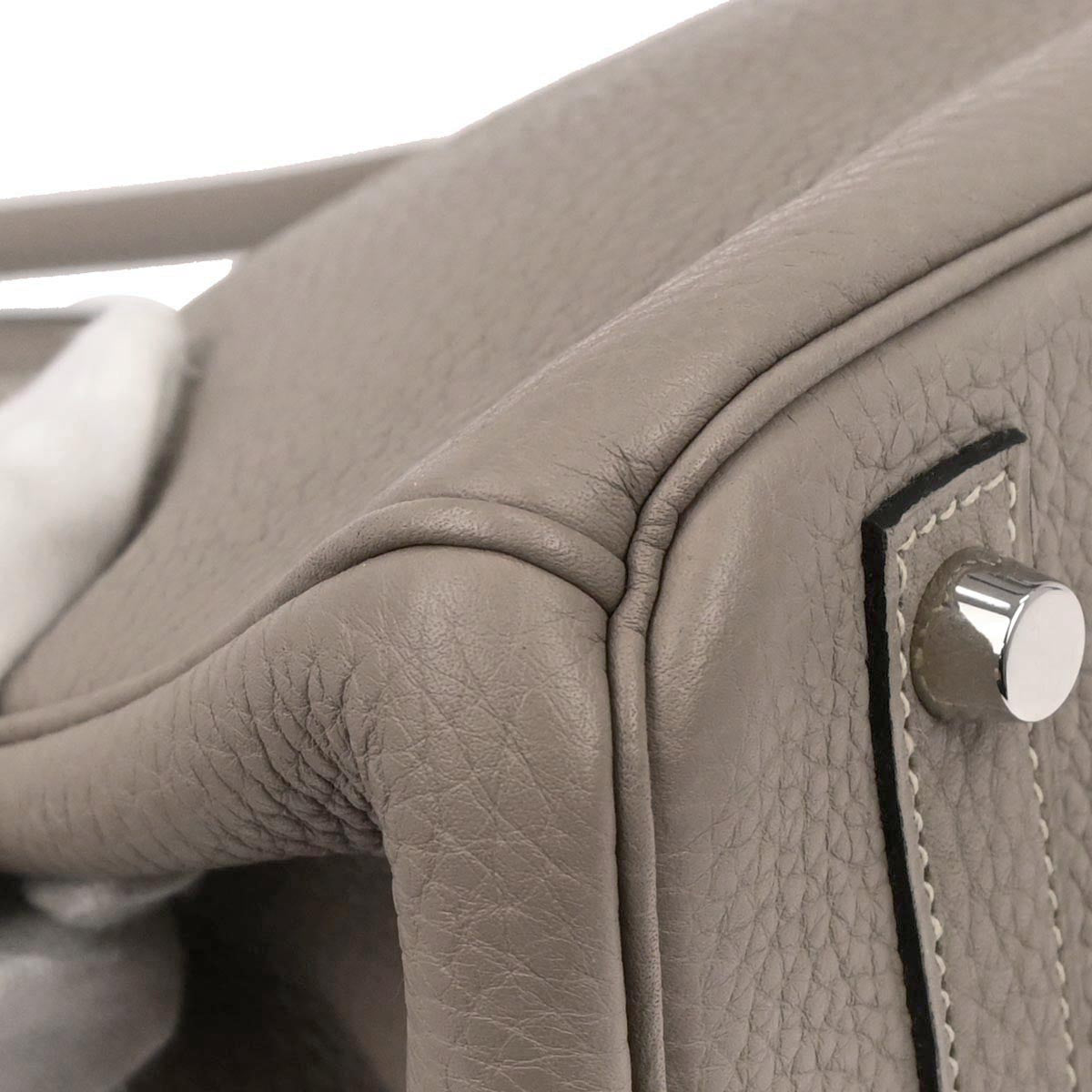 Hermes Gris Tourterelle Togo Birkin 30 Handbag