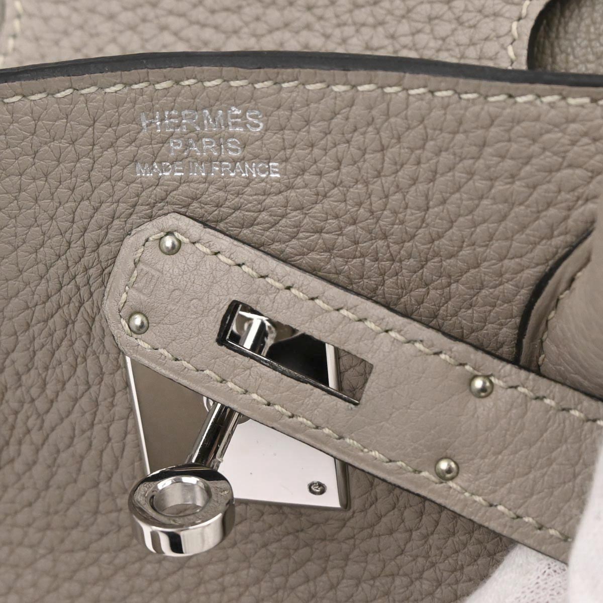 Hermes Gris Tourterelle Togo Birkin 30 Handbag