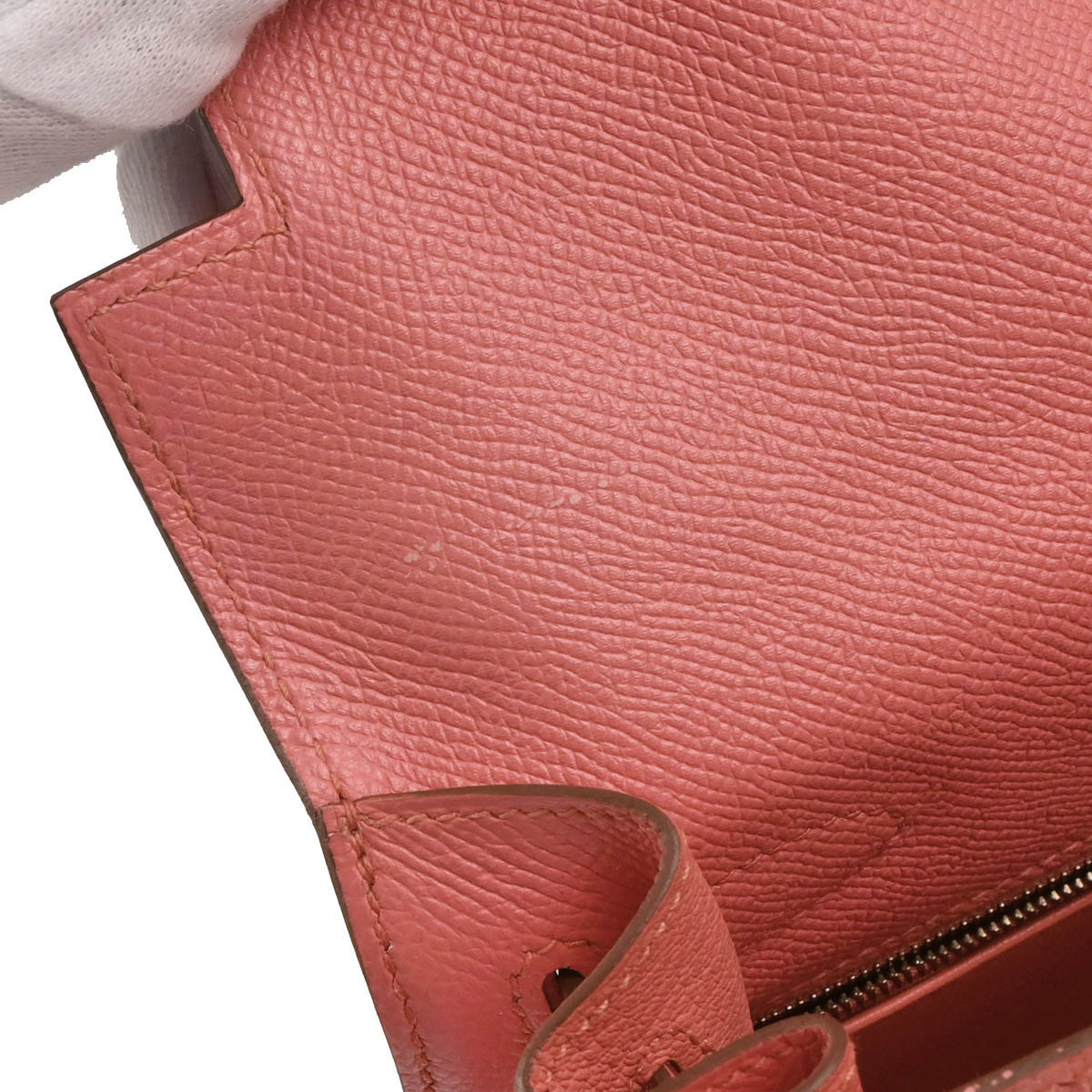 Hermes 2014 Flamingo Epsom Kelly 32 Sellier 2way Shoulder Handbag