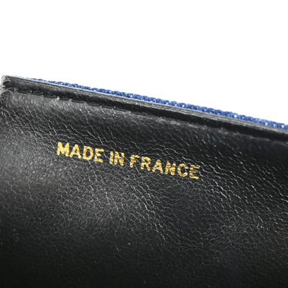 Chanel * 1989-1991 Blue Denim Mini Classic Square Flap Shoulder Bag 17