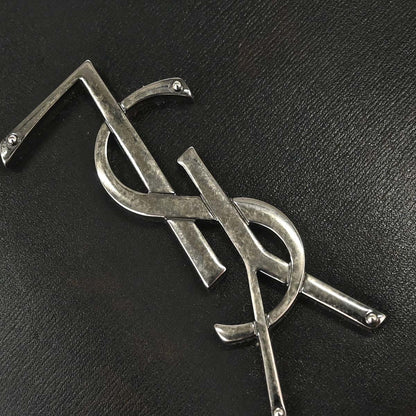 Saint Laurent Black Leather Love Heart Shoulder Bag