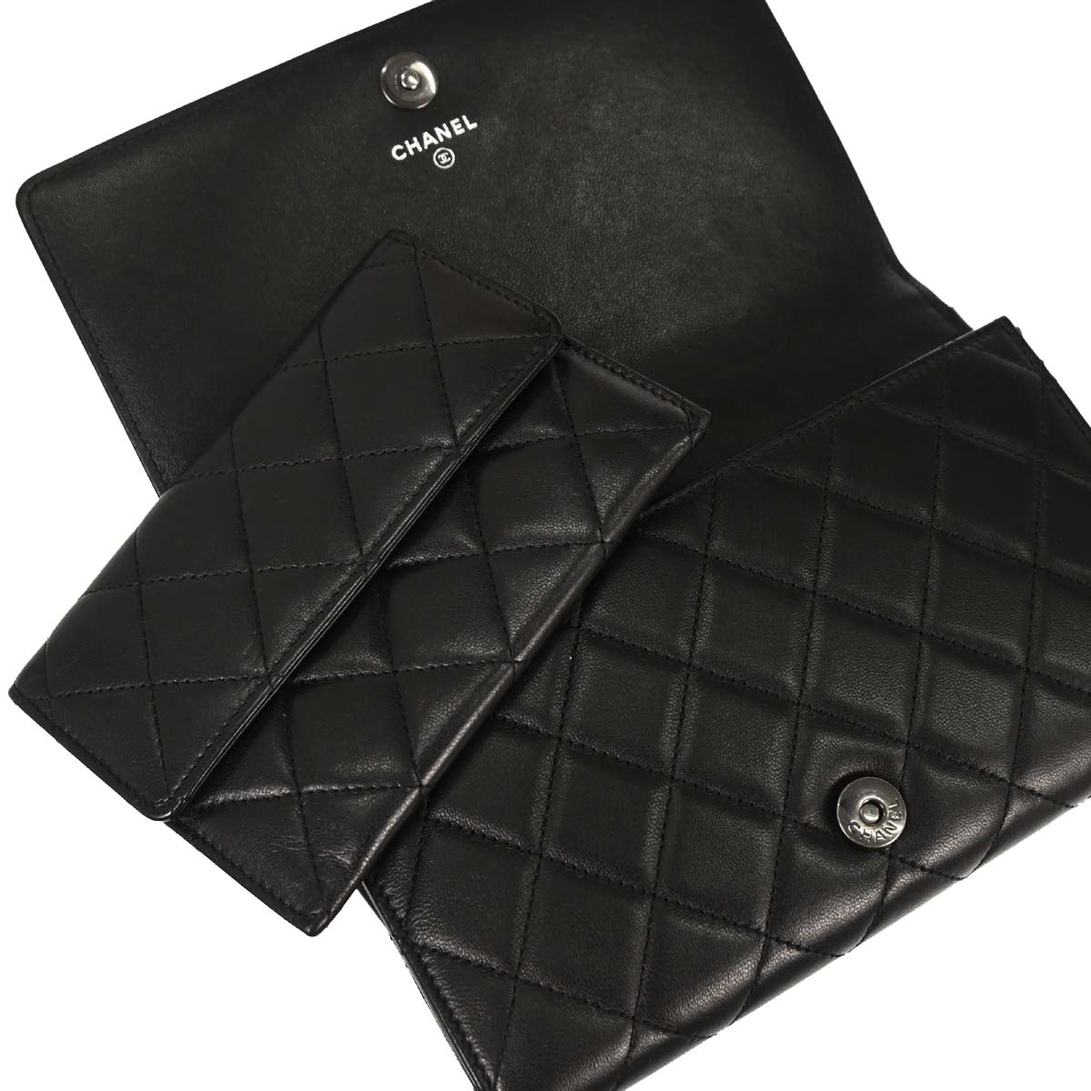 Boy Chanel 2014-2015 Black Lambskin Chain WOC Shoulder Bag