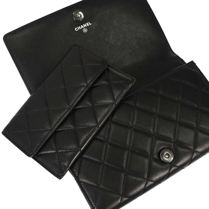 Boy Chanel 2014-2015 Black Lambskin Chain WOC Shoulder Bag