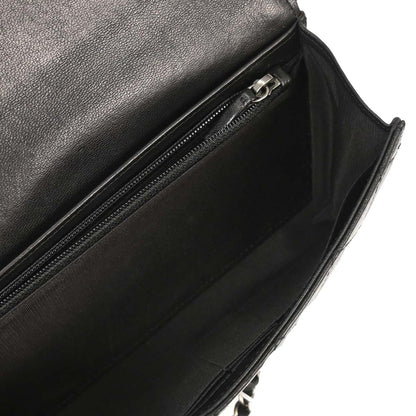 Boy Chanel 2014-2015 Black Lambskin Chain WOC Shoulder Bag