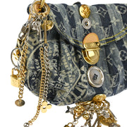 Louis Vuitton 2006 Blue Monogram Denim Mini Pleaty Raye Handbag M95332