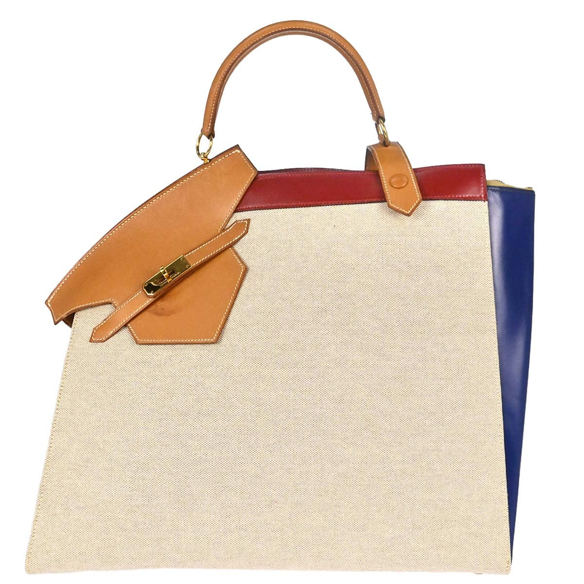 Hermes Natural Toile H Himalaya Handbag