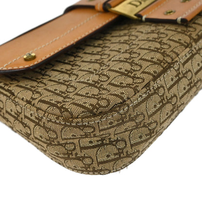 Christian Dior Brown Beige Street Chic Trotter Handbag