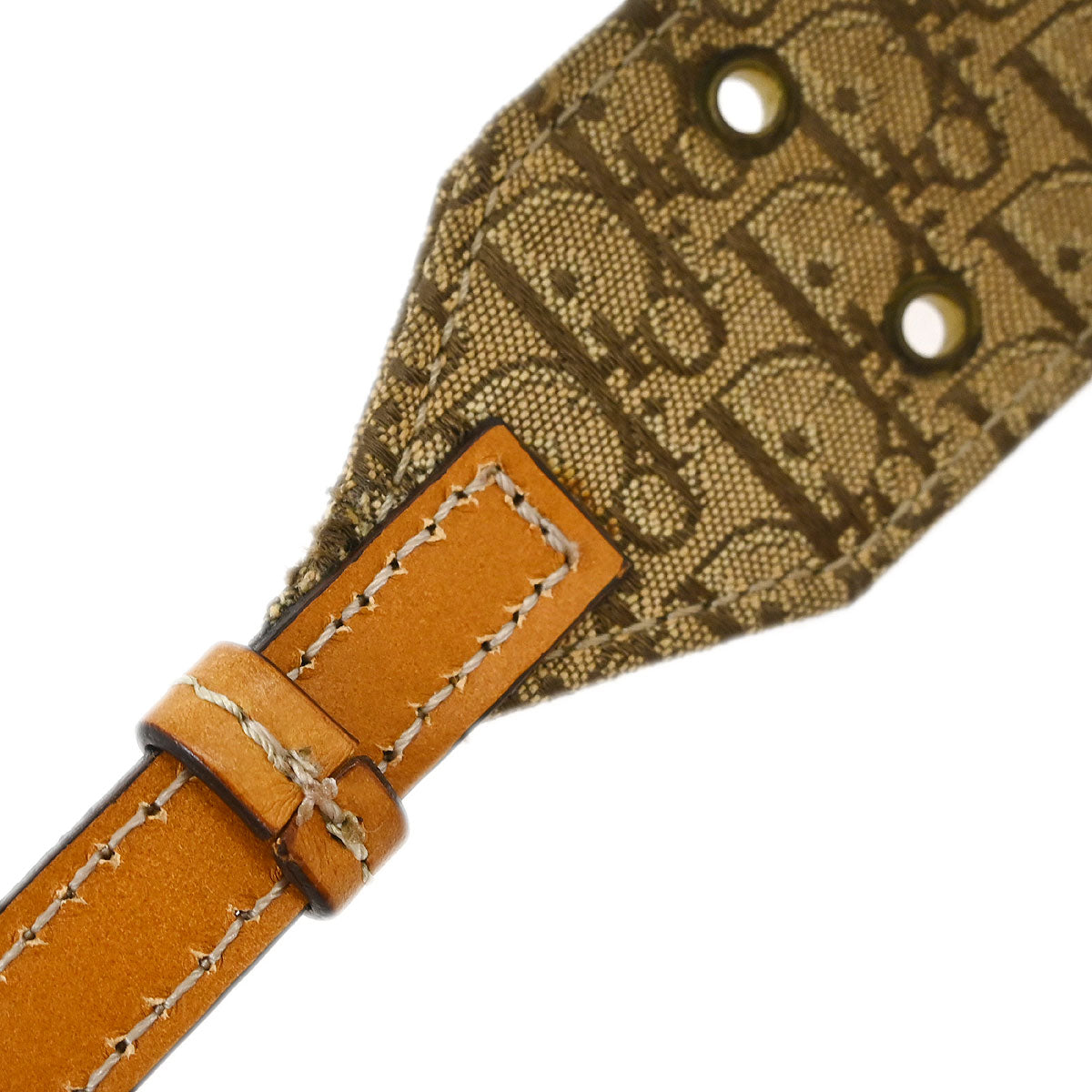 Christian Dior Brown Beige Street Chic Trotter Handbag