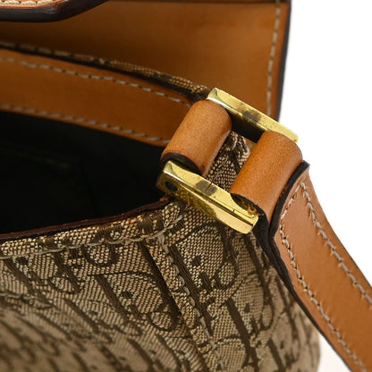 Christian Dior Brown Beige Street Chic Trotter Handbag