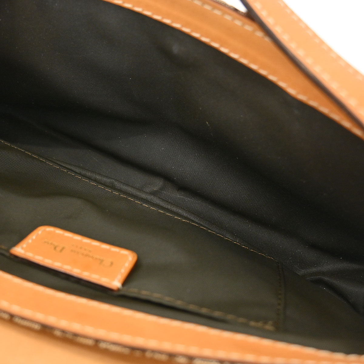 Christian Dior Brown Beige Street Chic Trotter Handbag