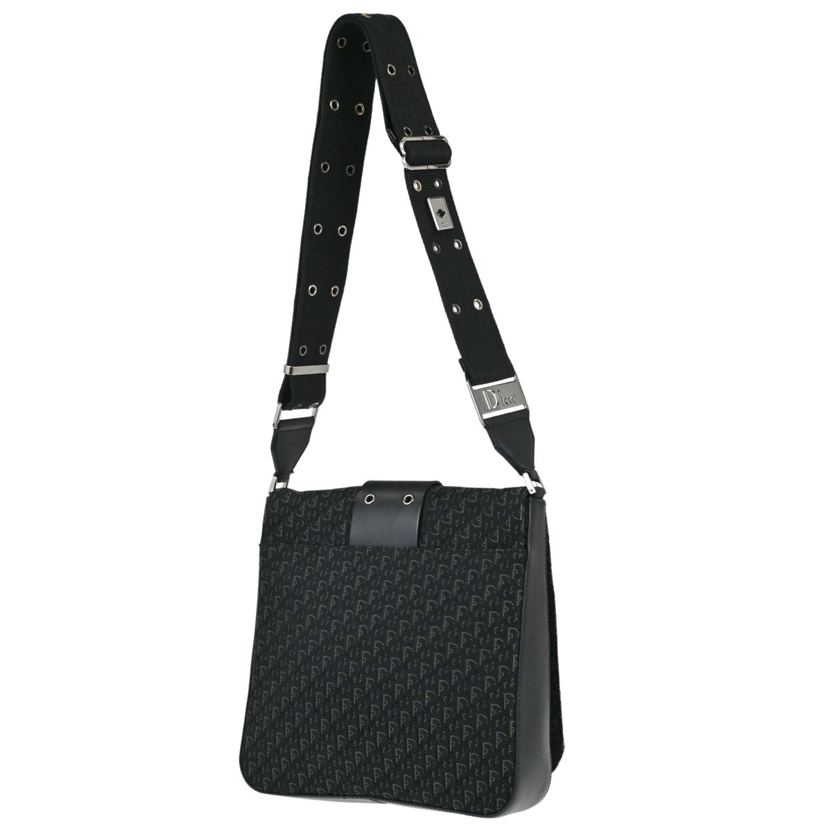 Christian Dior Black Trotter Street Chic Shoulder Bag