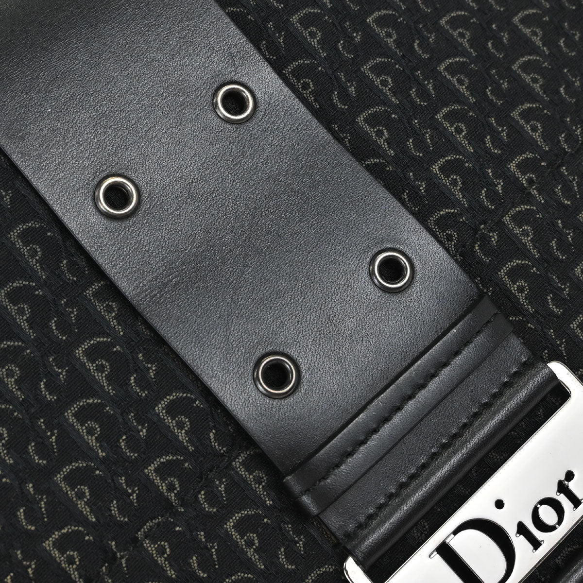 Christian Dior Black Trotter Street Chic Shoulder Bag
