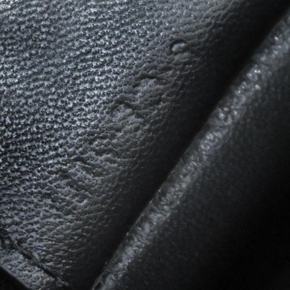 Celine Black Leather Clasp Shoulder Bag