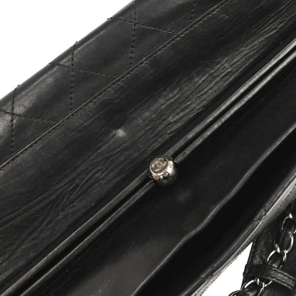Chanel 2006-2008 Black Lambskin Ritz Flap Handbag