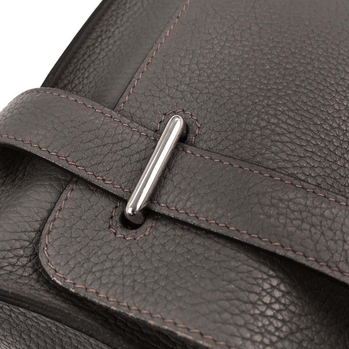 Hermes Etain Taurillon Clemence Steve Caporal 27 Shoulder Bag