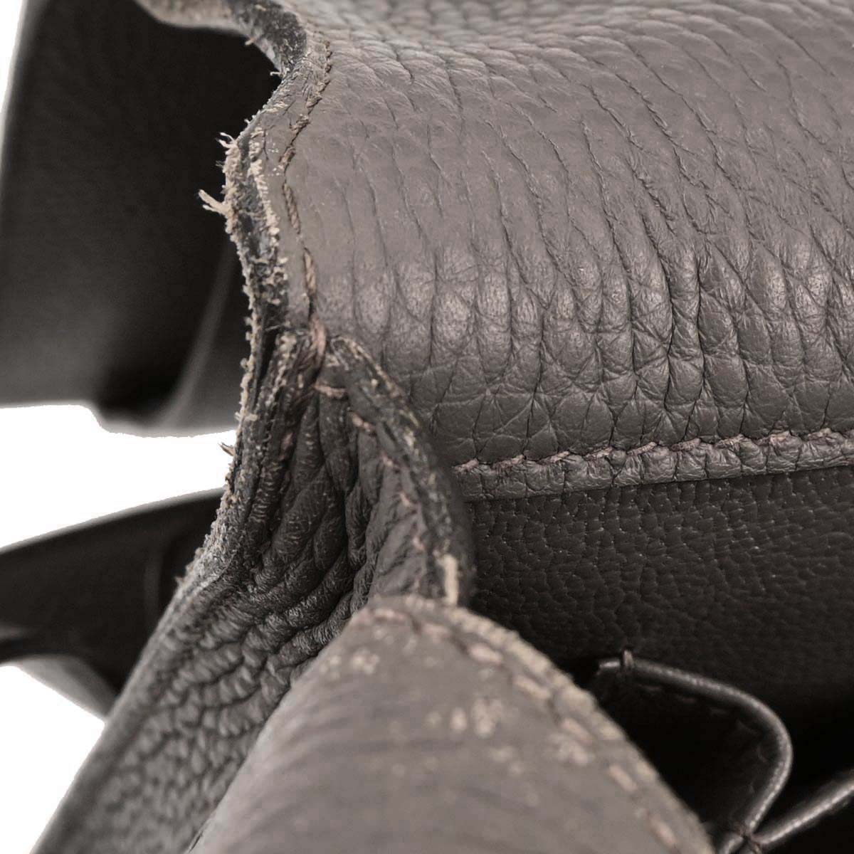 Hermes Etain Taurillon Clemence Steve Caporal 27 Shoulder Bag