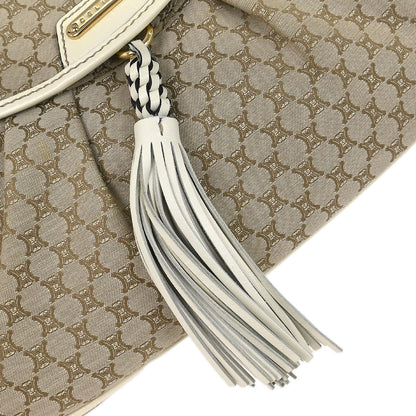 Celine * Beige Macadam Shoulder Bag